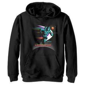 Boy's Lightyear Buzz Running Planets Logo Pull Over Hoodie - 1 of 4