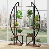 Tribesigns 5-Tier Plant Stand Pack of 2, Multi-Purpose Curved Display Shelf - 4 of 4