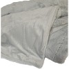 JM by Julien MacDonald Faux Fur Throw with Rhinestone Channeled Gray 60in X 80in - 3 of 3