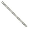 Black Bow Jewelry Men's Stainless Steel Polished Link 8.5 Inch Bracelet - 2 of 4