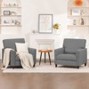 COMHOMA Mid-Century Modern Accent Chair, 23" W Oversized Seat, Linen Upholstery with Foam Cushion - 4 of 4