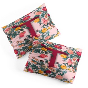 Deny Designs Standard Burcu Korkmazyurek Summer Botanical Monogram Pillow Shams - 1 of 3