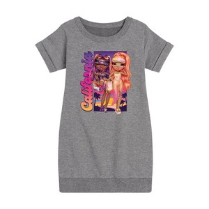 - Rainbow High - California Graphic Short Sleeve Fleece Dress - 1 of 4