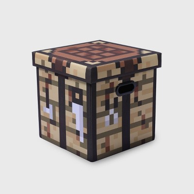 Minecraft Crafting Table Block Storage Bin Tan