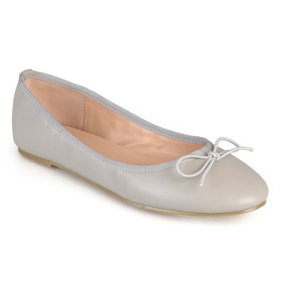 Journee Collection Womens Vika Slip On Round Toe Ballet Flats, Grey 6.5 ...