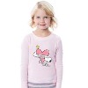 Peanuts Girls' Snoopy Woodstock Loved 2 Piece Long Sleeve Pajama Set Pink - 3 of 4