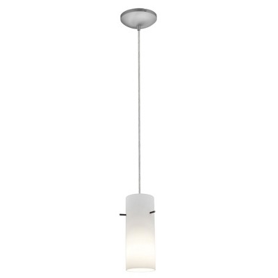 Access Lighting Cylinder 1 - Light Pendant in  Brushed Steel