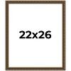 PosterPalooza | Sculpted Gold Picture Frame - UV Acrylic, Foam Board Backing, Hanging Hardware - 2 of 4