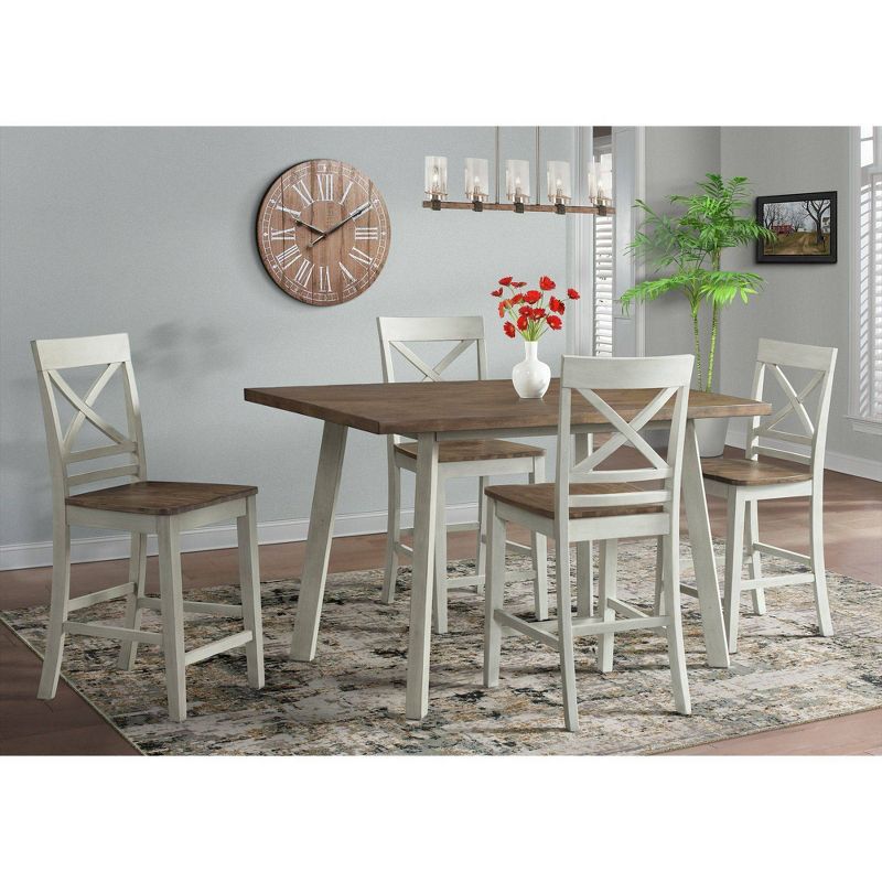 Bedford Counter Height Side Chair Set Natural/Cream - Picket House Furnishings, 1 of 15