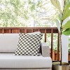 18"x18" Deny Designs Carey Copeland Checker Outdoor Throw Pillow Green - 2 of 4