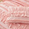 FIONECA Handcrafted Ruffled Ruching Bedding Set Elegant Romantic Farmhouse Neutral Tone - 4 of 4
