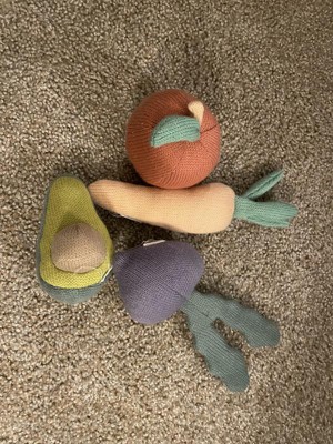 Plush Veggie Basket Play Set with Interactive Stuffed Vegetable Toys –  Lambs & Ivy