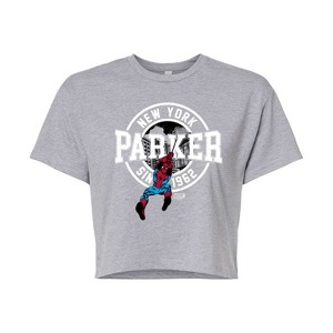 Women's - Marvel - Spider-man Peter Parker Cropped Graphic T-Shirt - 1 of 4