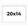 PosterPalooza | Modern Shadow Box 1" Depth White Picture Frame - UV Acrylic, Backing Board, Hanging Hardware - 2 of 4