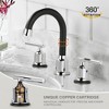 WOWOW 8 in. Widespread Double-Handle Bathroom Faucet - 3 of 4