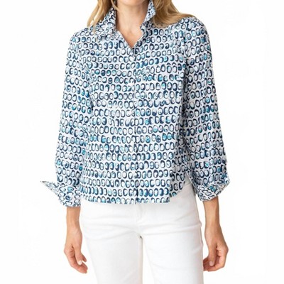 Women's Impressionist Dots Shirt - habitat