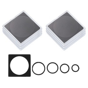 Unique Bargains Square Collector Coin Snap Holder with Foam Gasket 6 Pcs - 1 of 4