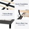 Allewie Bed Frame, Platform Bed Frame with Upholstered Headboard, Modern Deluxe Wingback, Wood Slat Support, Mattress Foundation - 4 of 4