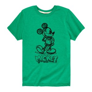 Boys' - Disney - Mickey Sketch Short Sleeve Graphic T-Shirt - 1 of 4