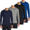 Mafoose Men’s Casual UPF 50 Long Sleeve Performance T-Shirt Pack of 4 - 2 of 4