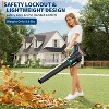 Leaf Blower Cordless- 20V Electric Leaf Blower 650CFM 200MPH & 2 Speed Mode, 1 * 4.0Ah Battery Powered, 1*Charger Leaf Blowers for Patio Lawn - 3 of 4
