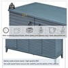 60" Retro Sideboard Buffet Cabinet Accent Buffet Storage Cabinet With 4 Doors Adjustable Shelves For Living Room Kitchen Dining Room - 4 of 4
