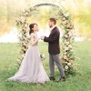 Costway Garden Arch Arbor Trellis Pergola 7.5 ft Metal Archway for Climbing Plants Party - 2 of 4