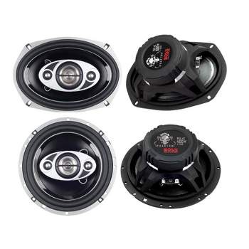 Boss P694C 6x9-Inch 800 Watt 4-Way Car Speakers and 2) Boss P654C 6.5-Inch 400 Watt 4-Way Car Coaxial Speakers