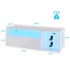 INFURNIC TV Stands and Consoles Gaming TV Stand Entertainment Center with Controller Hooks and Hidden Storage Cabinet, White, 44"*14"*5" - 2 of 4