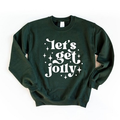 Simply Sage Market Women's Graphic Sweatshirt Whimsical Let's Get Jolly
