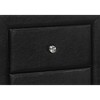 Monarch Specialties Accent Table Side End Nightstand Lamp Living Room Bedroom Metal Laminate Black Contemporary Modern - 3 of 4