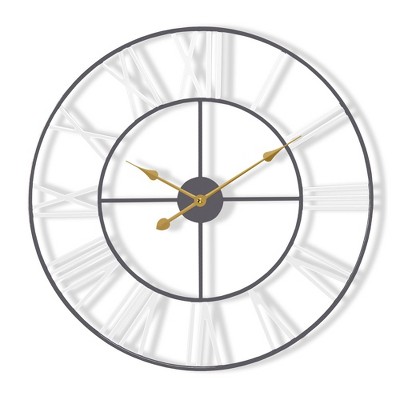 Sorbus Wall Clock for Living Room Decor - Roman Numeral Wall Clock for Kitchen - 12 inch Wall Clock Decorative