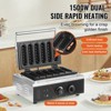 VEVOR Commercial Waffle Stick Maker, 6PCS 1500W Waffle Baker Machine, Non-Stick Stainless Steel Corn Hot Dog Waffle Iron with Temp and Time Control - 3 of 4