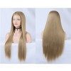 Unique Bargains Women's Long Straight Lace Front Wigs with Adjustable Wig Cap 24" 1 Pc - 3 of 4