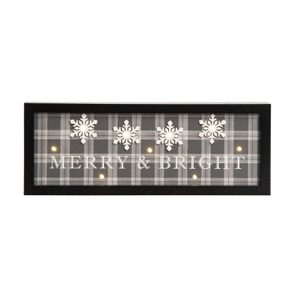 Transpac Wood 15.75 in. Multicolored Christmas Light Up Snowflake Decor