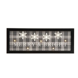 Transpac Wood 15.75 in. Multicolored Christmas Light Up Snowflake Decor - 1 of 2