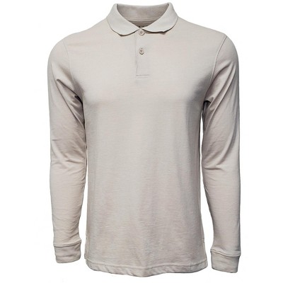 Marquis Men's Long Sleeve Slim Fit Polo Jersey