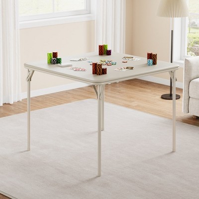Folding Table 27.9 Inch Tall Folding Card Table Portable Square Folding Table With Pu Soft Cushion Foldable Table Suitable For Living Room Target