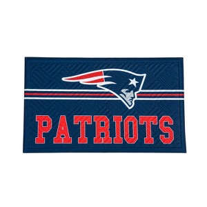Evergreen NFL New England Patriots Embossed Mat Cross Hatch Indoor and Outdoor Doormat - 1 of 3