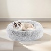 ROOMTEC Fluffy Donut Dog Bed, Calming Beds for Small Dogs Cats Round Faux Fur Cuddle Bed, Pet Anti-Anxiety Plush Bed, Machine Washable - 2 of 4
