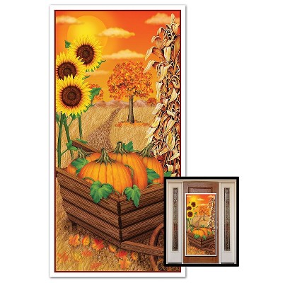 Beistle 30" x 5' Fall Door Cover; 3/Pack 90010