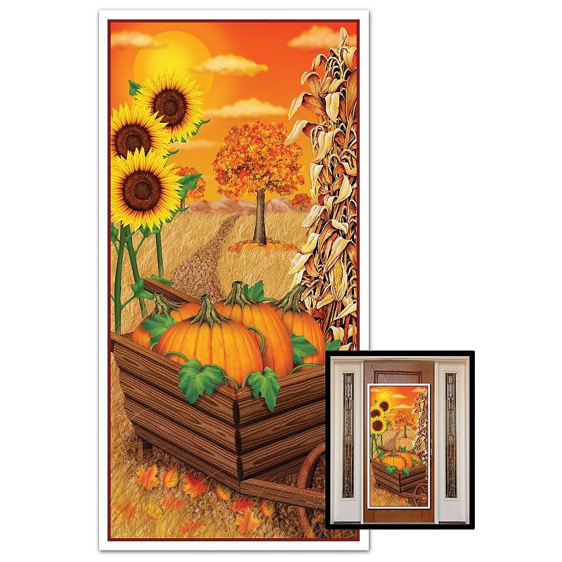 Beistle 30" x 5' Fall Door Cover; 3/Pack 90010, 1 of 2