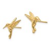 Black Bow Jewelry Small Hummingbird Post Earrings in 14k Yellow Gold - 2 of 4
