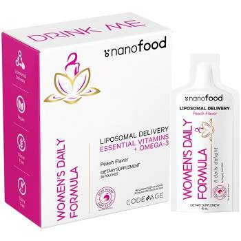 Codeage Liposomal Women's Daily Multivitamin Liquid Sachet Supplement, Sugar-Free, Vegan - 30 Pouches