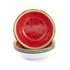 The Lakeside Collection Melamine Watermelon Soup Bowls for Meals and Snacks - Set of 4 4 Pieces - 2 of 4