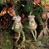 Northlight Set of 2 Boy and Girl Mice Christmas Ornaments 7.5" - 3 of 4