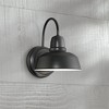 John Timberland Urban Barn Rustic Industrial Farmhouse Outdoor Wall Light Fixture Black Gooseneck Arm 11 1/4" for Post Exterior Barn Deck House Porch - 2 of 4