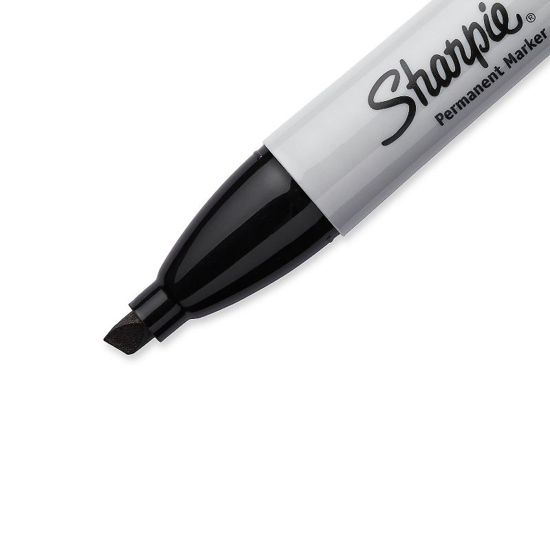 Sharpie Permanent Marker 5.3mm Chisel Tip Black Dozen 38201, 3 of 10