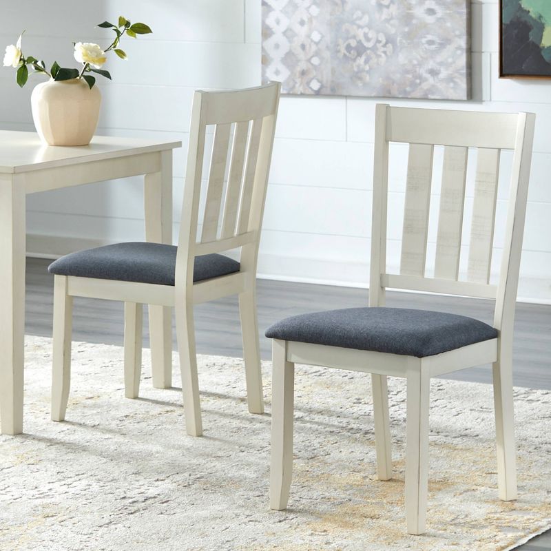 Set of 2 Olin Dining Chairs White/Gray - Buylateral, 3 of 6