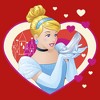 Girl's Cinderella Valentine Glass Slipper T-Shirt - 2 of 4